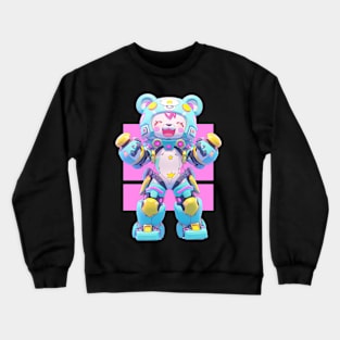 AKBLM - STARDUST MOBILE SUIT KUMA | KAWAII PASTEL COLORED MECHA MASCOT Crewneck Sweatshirt